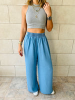 Navy & Grey Crew Neck Crop Set