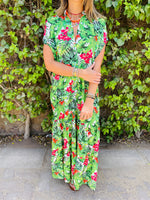 Green Floral Dress