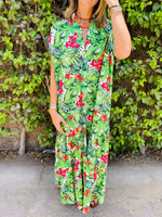 Green Floral Dress