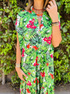 Green Floral Dress