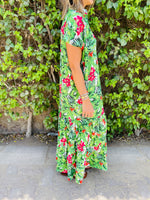 Green Floral Dress