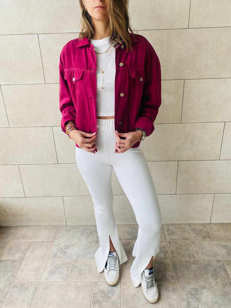 Plum  Denim Jacket