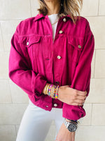 Plum  Denim Jacket