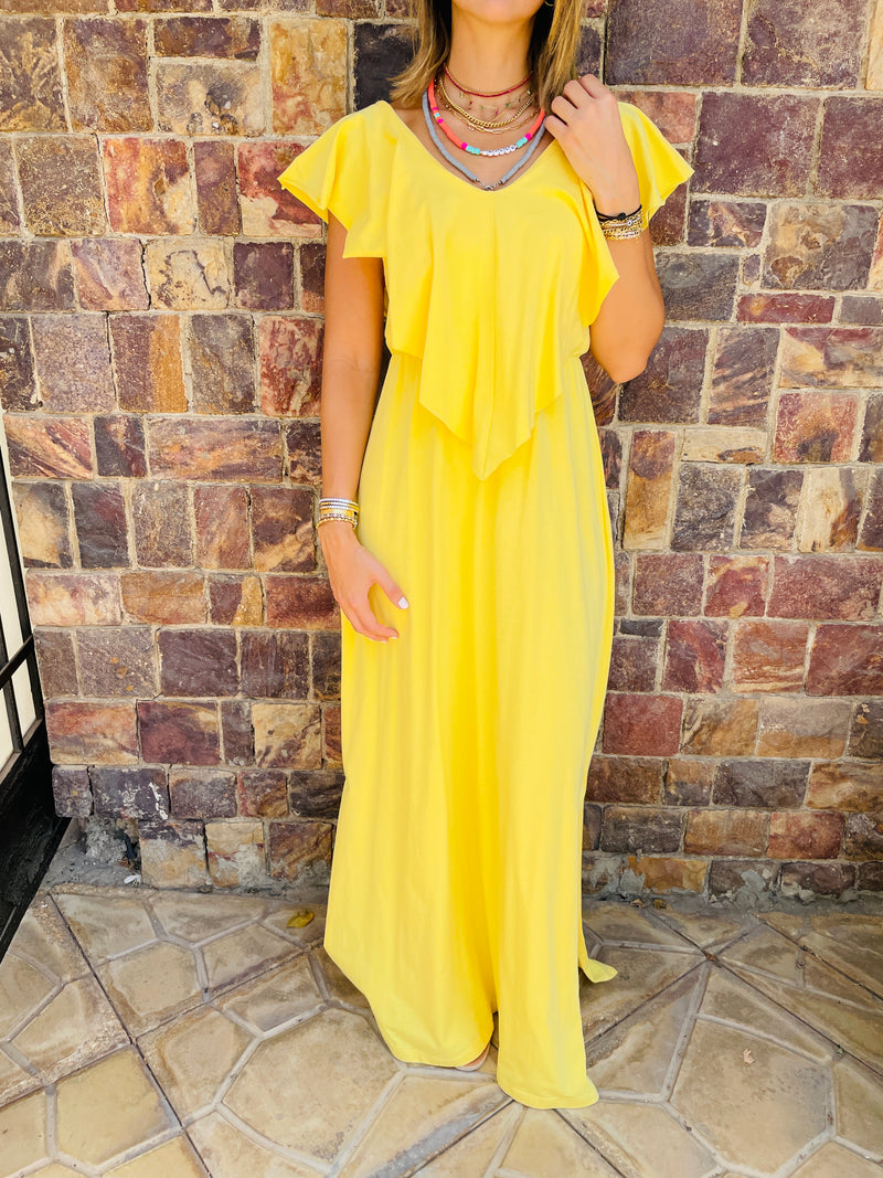 Yellow Sophia Dress