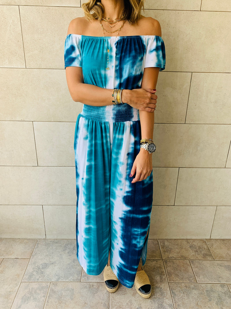 Blue Skies Tie Dye Jumpsuit