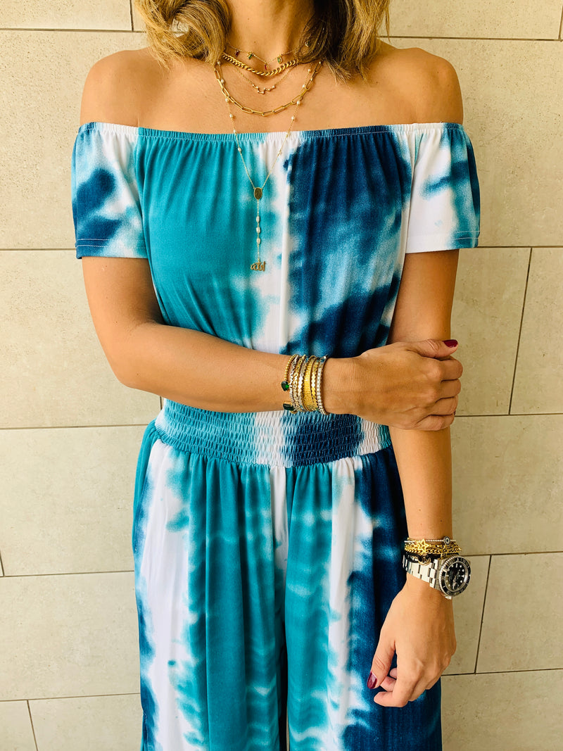 Blue Skies Tie Dye Jumpsuit