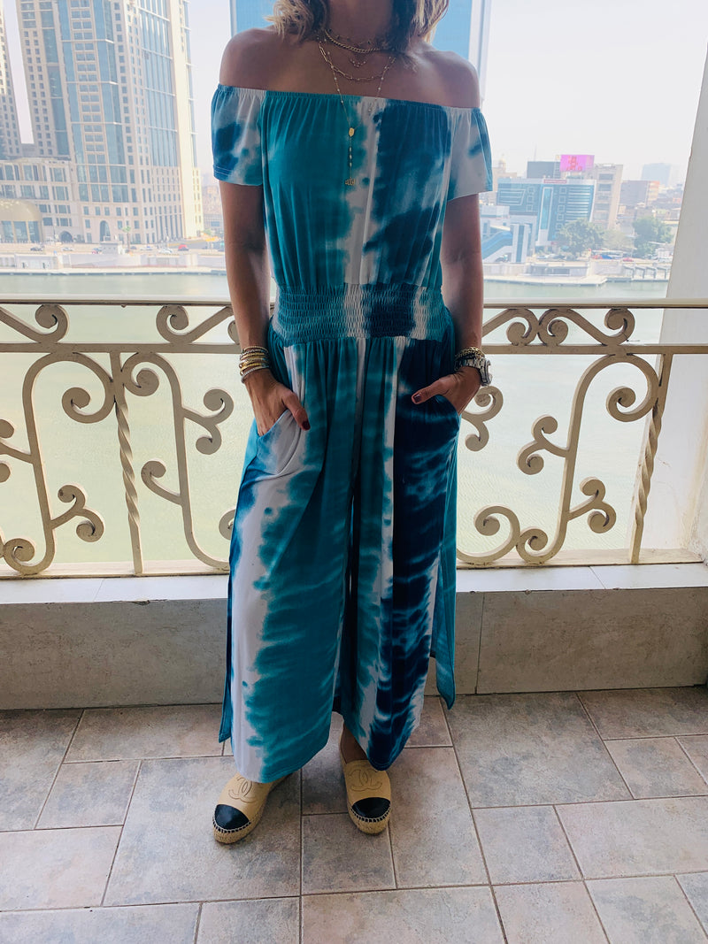 Blue Skies Tie Dye Jumpsuit