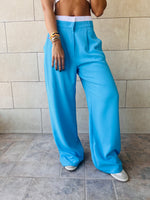 Baby Blue Reversed Lowrise Pants