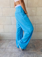 Baby Blue Reversed Lowrise Pants