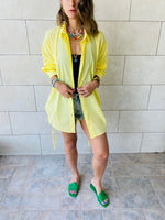 Yellow Side Tie Shirt