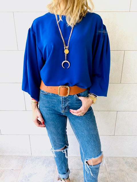 Blue Luxe Balloon Top