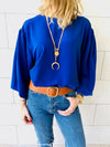 Blue Luxe Balloon Top