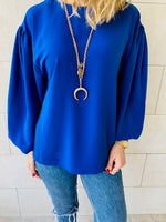 Blue Luxe Balloon Top