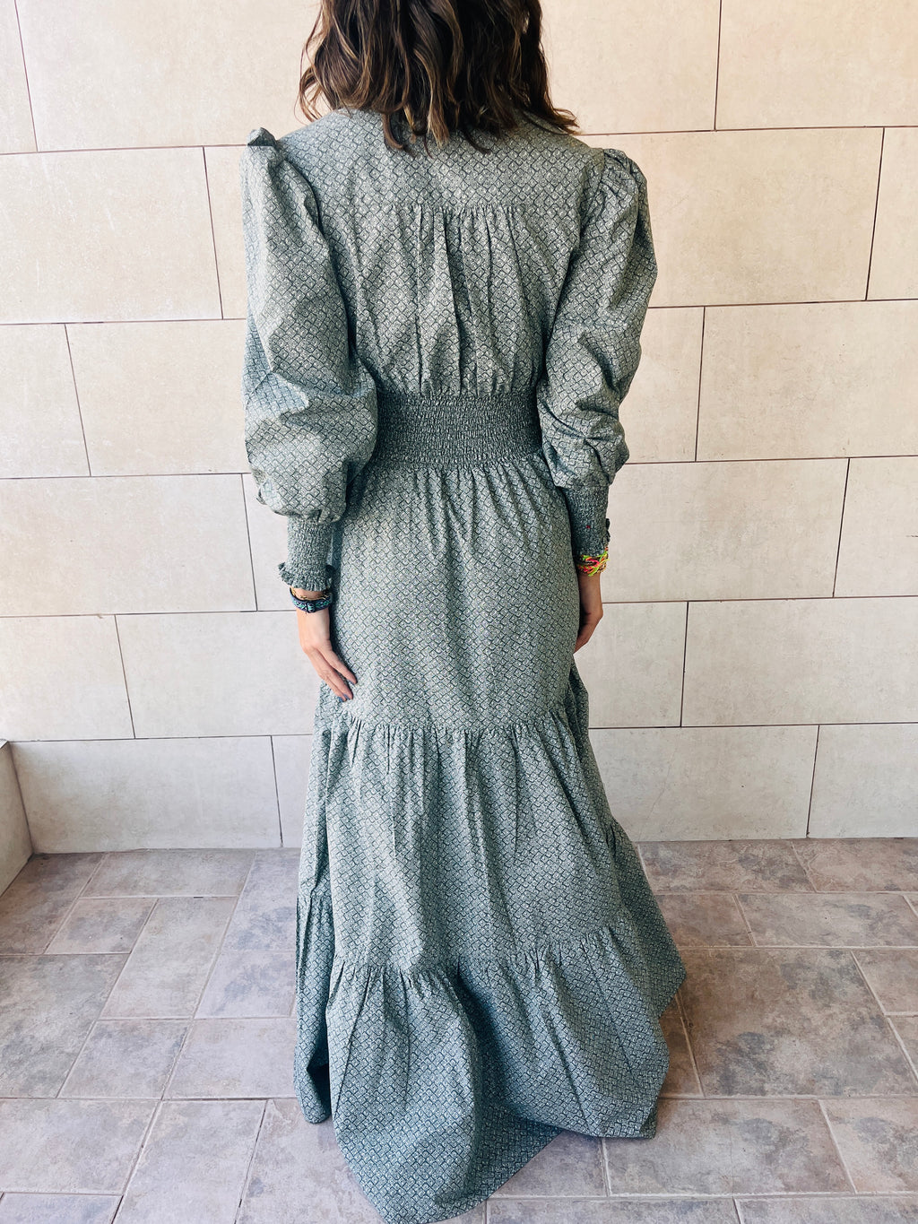 Mint Cottage Linen Dress