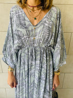 Mint Ramadan Floral Dress