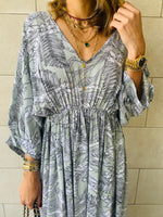 Mint Ramadan Floral Dress