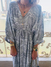 Mint Ramadan Floral Dress