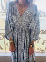 Mint Ramadan Floral Dress