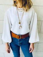 White Luxe Balloon Top