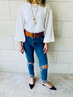 White Luxe Balloon Top