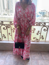 Pink Ramadan Floral Dress