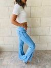Ripped Flare Denim