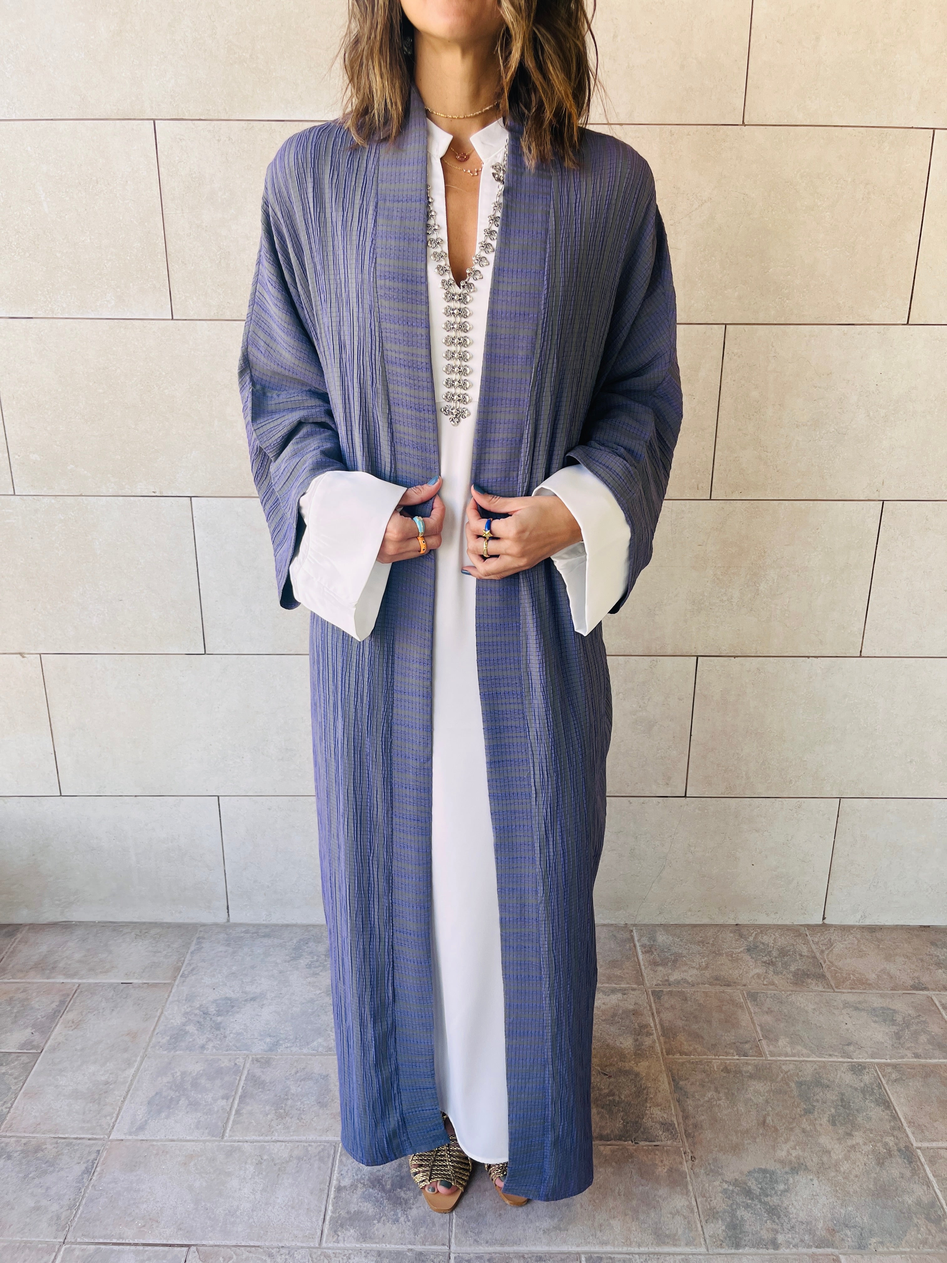 Purple Hippie Lined Kimono