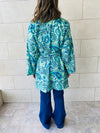 Blues Paisley Robe Kimono