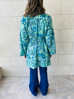 Blues Paisley Robe Kimono