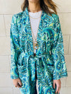 Blues Paisley Robe Kimono