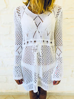 White Crochet Beach Dress