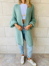 Mint Fluffing Around Cardi