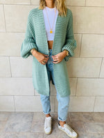 Mint Fluffing Around Cardi