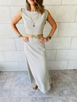 2 Piece Taupe Athena Set