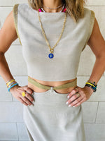 2 Piece Taupe Athena Set