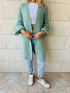 Mint Fluffing Around Cardi