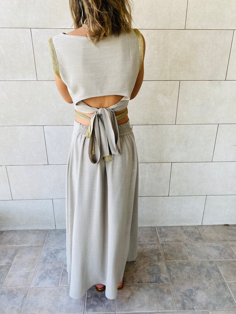 2 Piece Taupe Athena Set