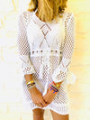 White Crochet Beach Dress