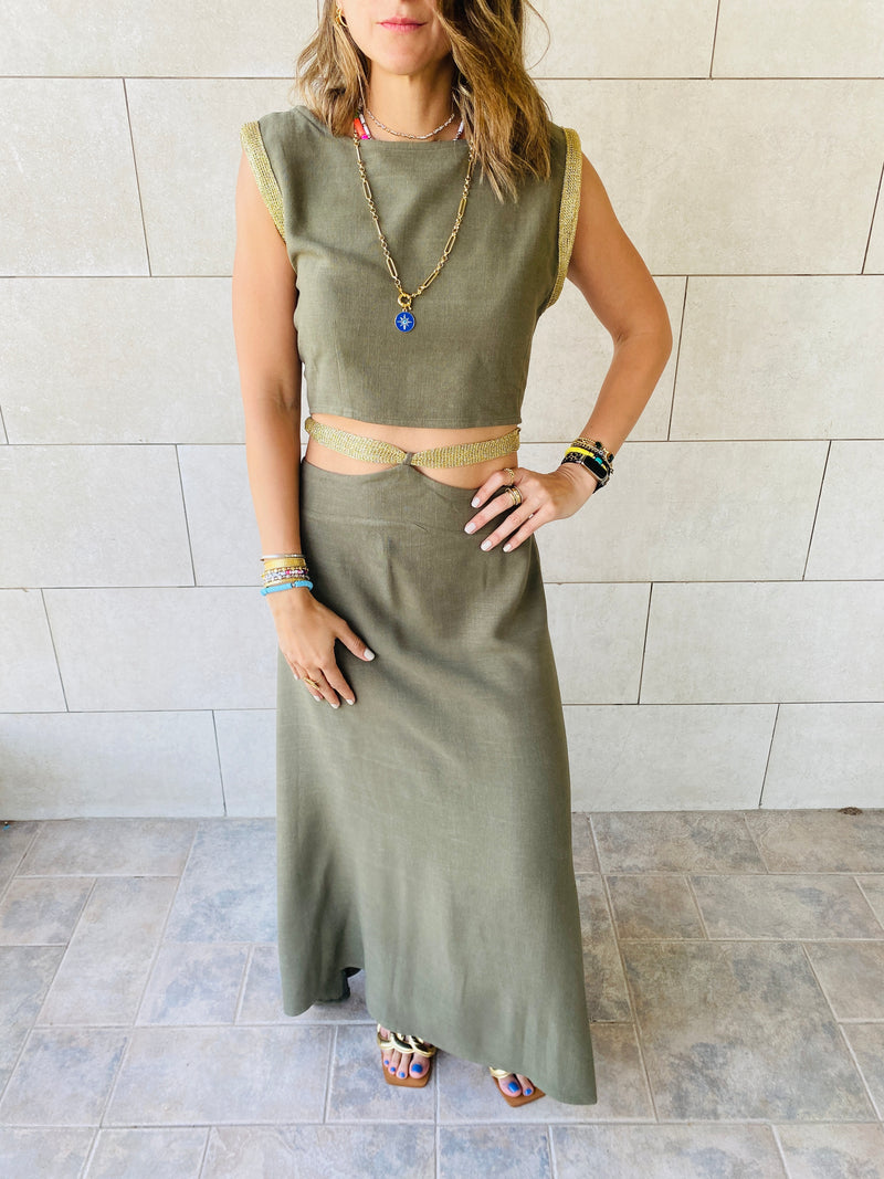 2 Piece Olive Athena Set