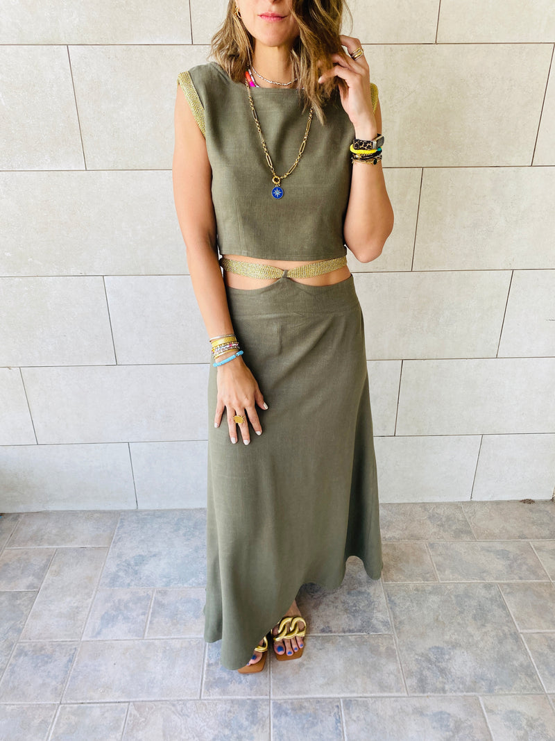 2 Piece Olive Athena Set
