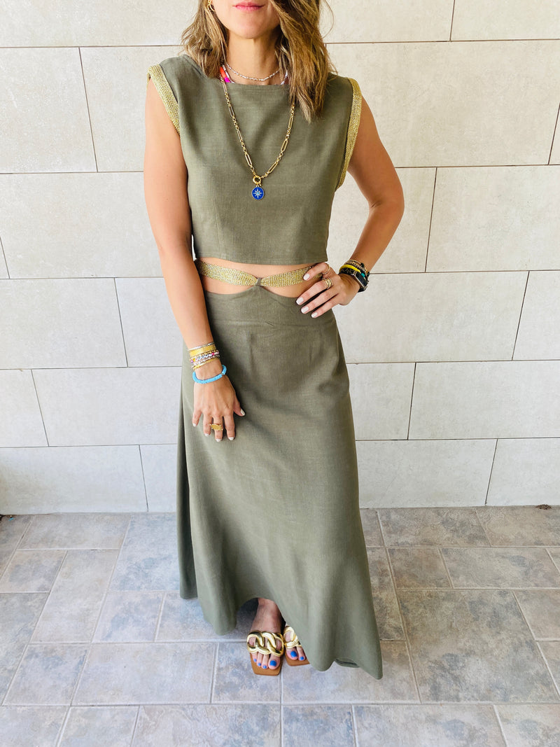 2 Piece Olive Athena Set