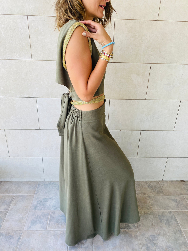 2 Piece Olive Athena Set