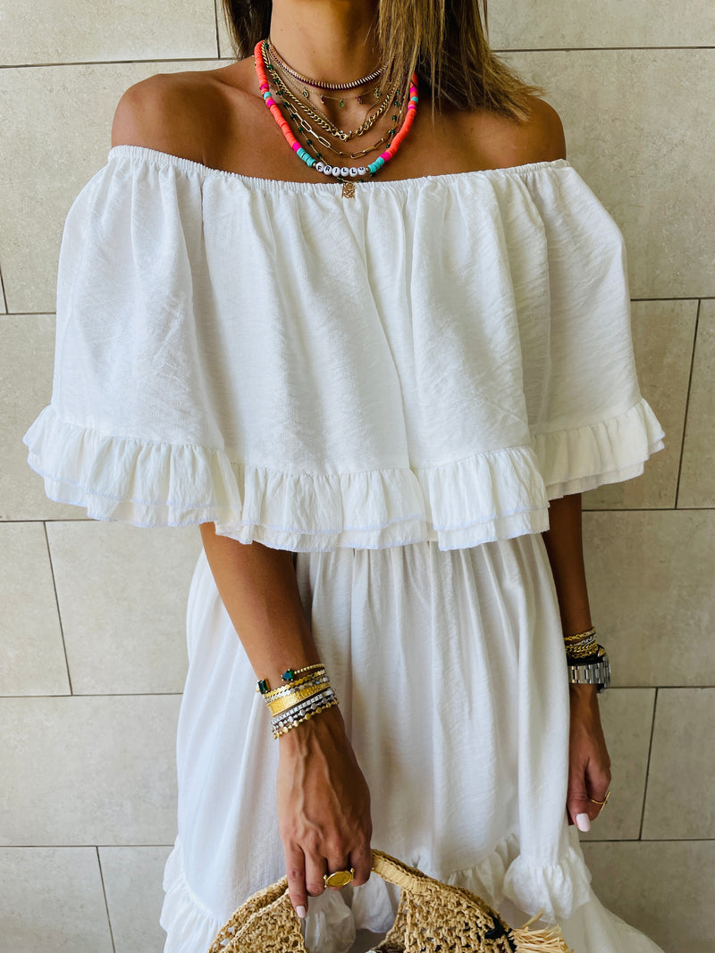 White Flamenco Dress