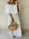 White Flamenco Dress