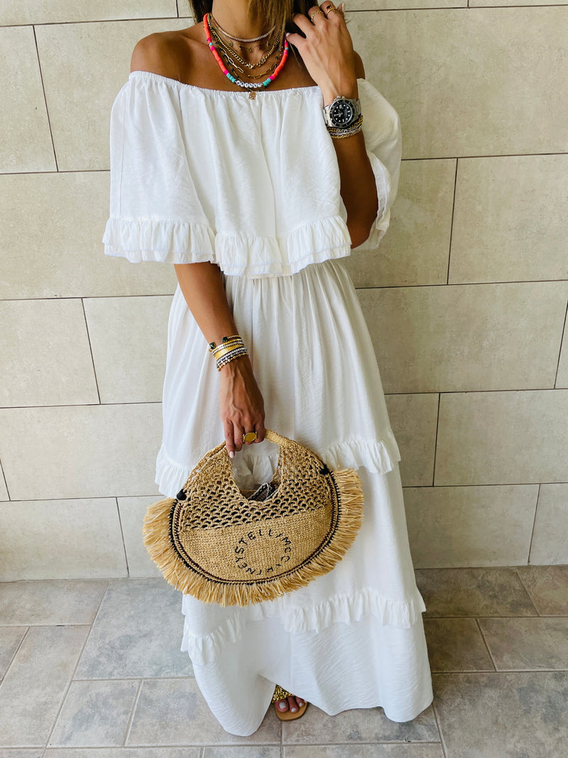 White Flamenco Dress