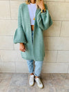 Mint Fluffing Around Cardi