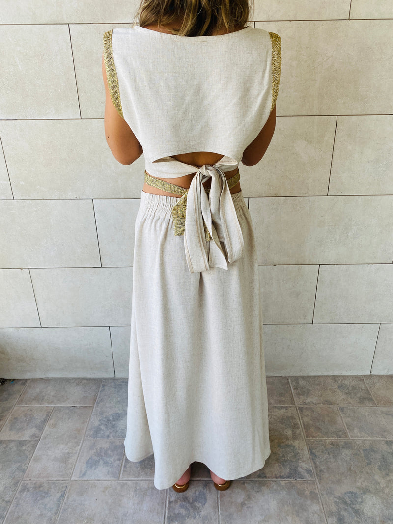 2 Piece Beige Athena Set