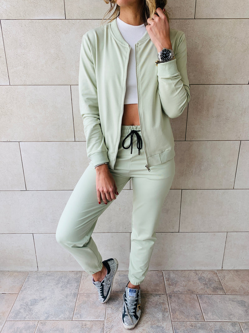 Sage Bomber Set