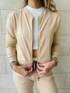 Beige Bomber Set