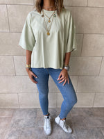 Black & Red & Mint Oversize T-shirt Set